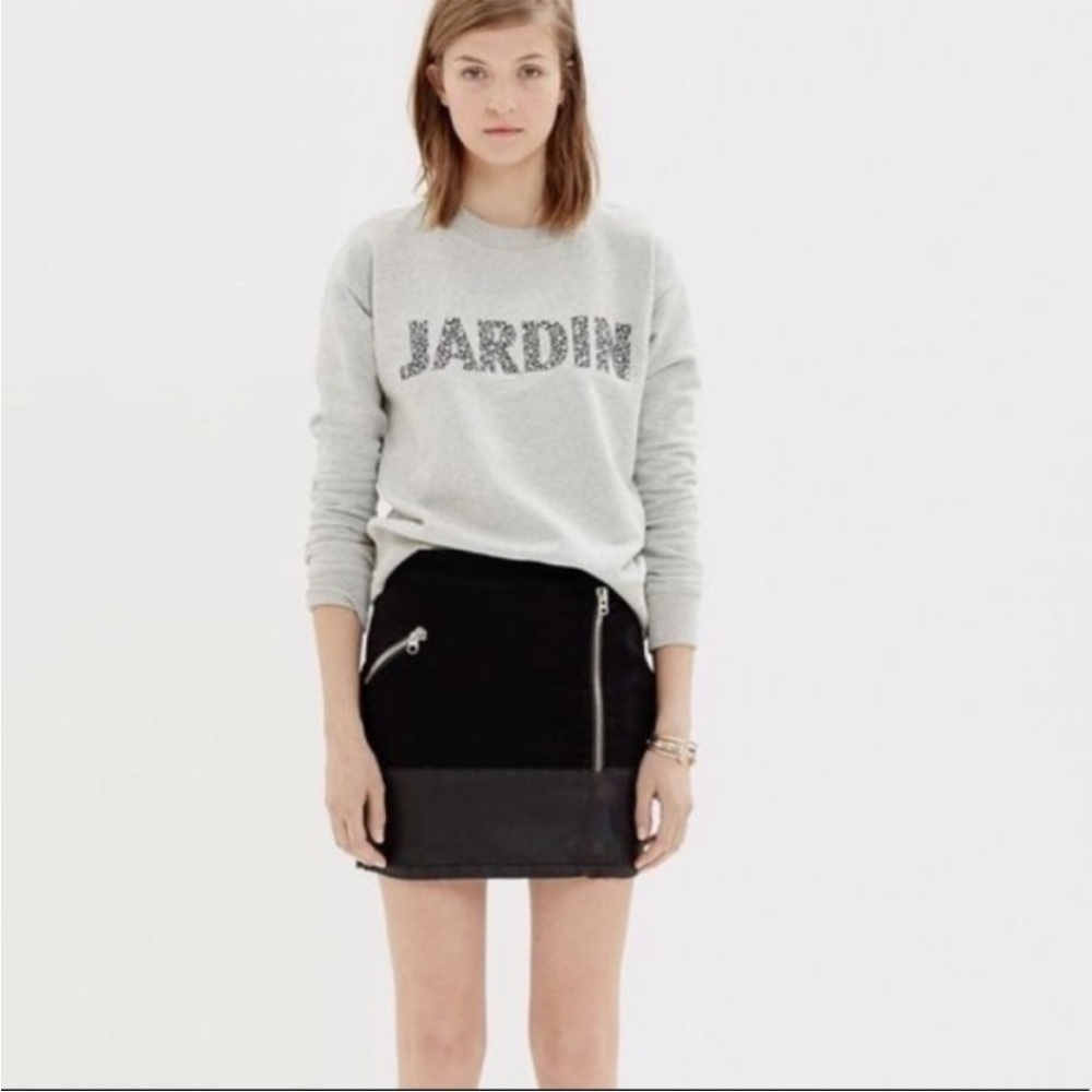 Madewell Moto Side Zip Mini Skirt